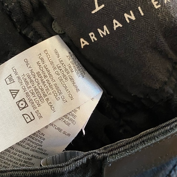 Armani Exchange Womens Dark Wash Black Super Skinny Jeans Size 28 - Picture 5 of 5